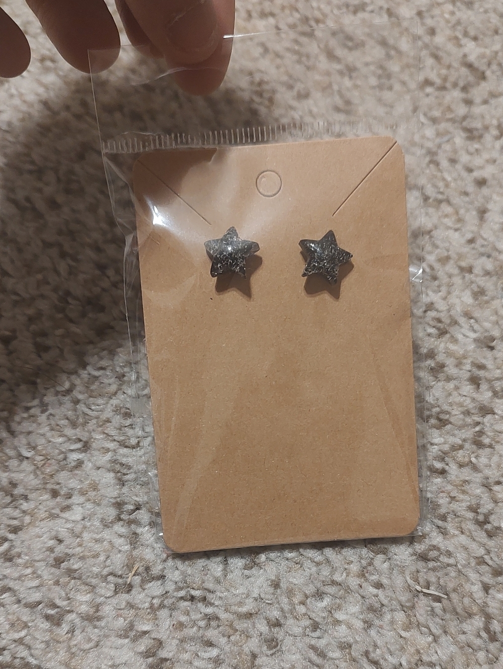 5 For $20 Black Star Stud Earrings